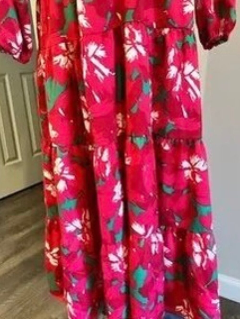 Michelle McDowell Floral Maxi Dress, Size Large NEW - Picture 6 of 7